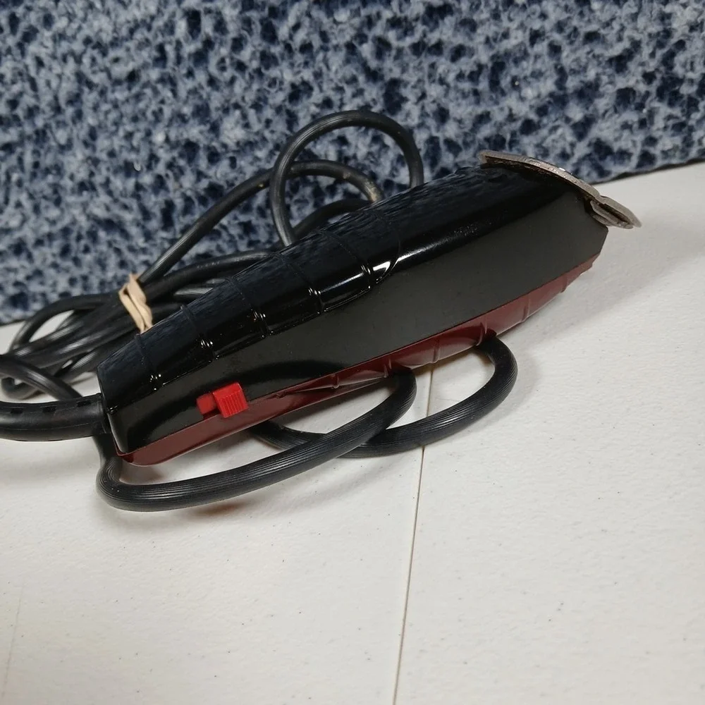 Vintage Oster Pet Groomer Clipper Burgundy Black 151-04A Made In USA